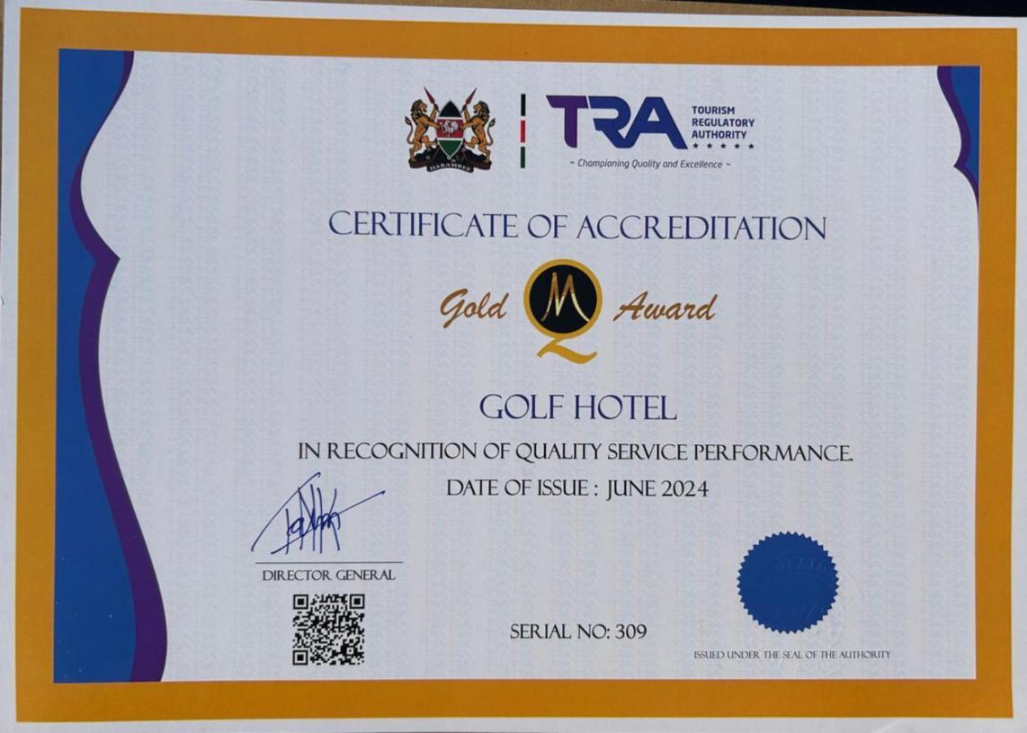 Golf Hotel Kakamega Eksteriør billede
